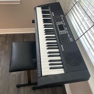 Alesis Bravo61 Electronic Keyboard with Stand and Chair